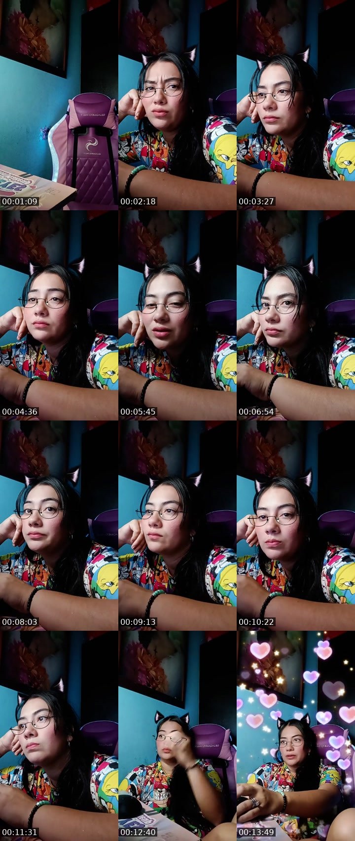 Contact-sheet preview of ᵂᴬ🥃🦀ʸ¥น¥นᵃˡᵃⁿ❤️‍🔥ᵃ's MICO Live recording