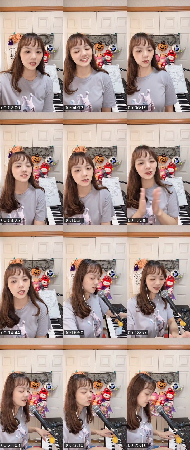 Contact-sheet preview of YURi🧸🎹21:00〜❣️'s MICO Live recording