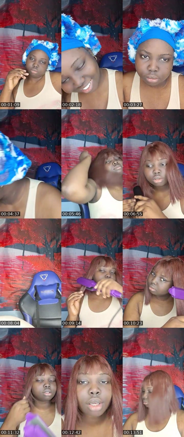 Contact-sheet preview of ❤𝐇𝐁𝐃🐽𝐓𝐑𝐈🅒𝐈𝐀🍫🫦🥷🏾⚒'s MICO Live recording