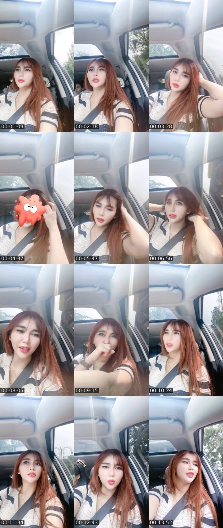 Contact-sheet preview of JISEL❤️🎀🍓🐣🤍's MICO Live recording