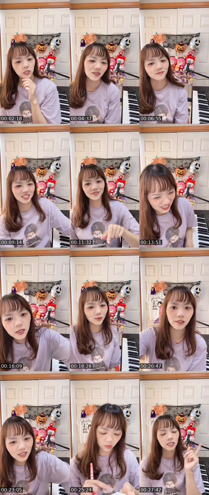 Contact-sheet preview of YURi🧸🎹21:00〜❣️'s MICO Live recording